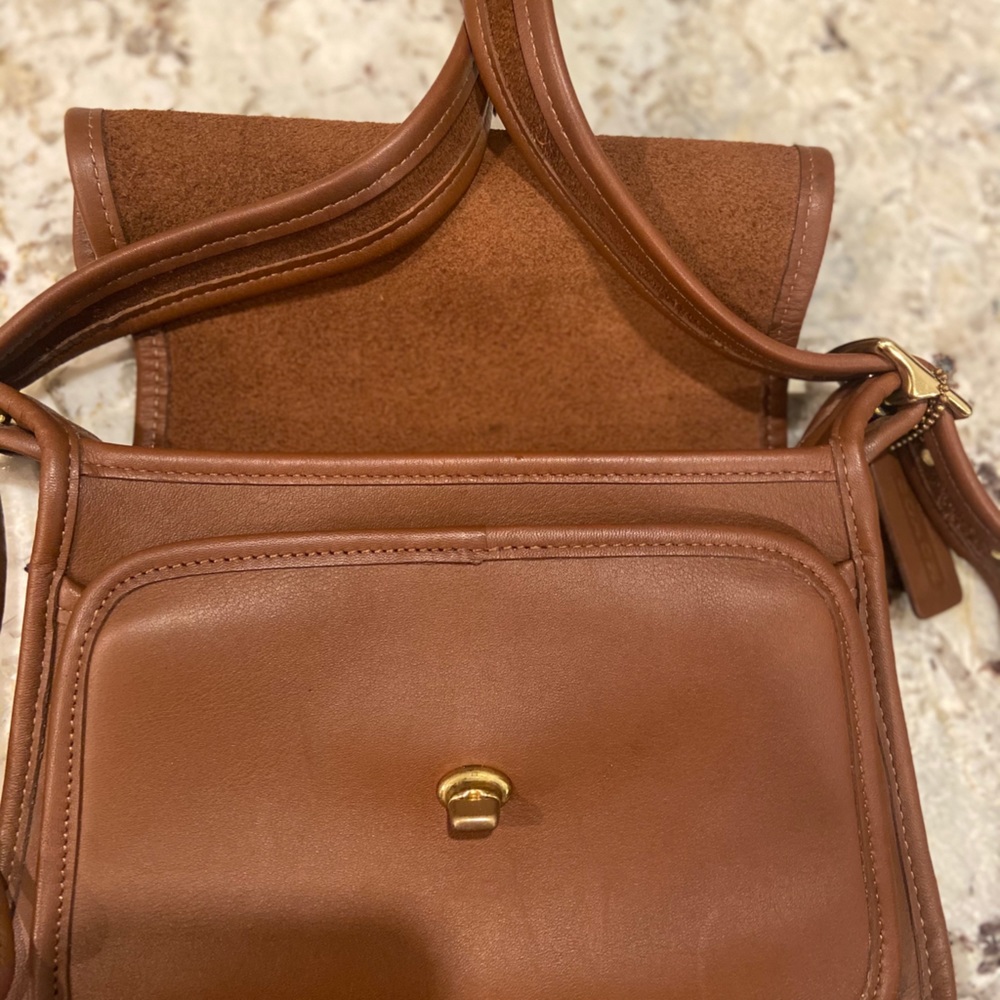 brown coach bag